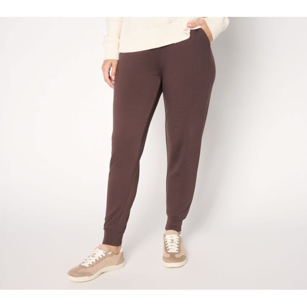 Brandis Dress Out Loud Women's Petite Pants PS Acquitted Knit Ankle Brown